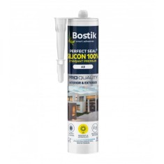 Silicon premium Bostik Silicon 100%, alb, interior / exterior, 280 ml