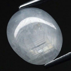 ~ >SAFIR NATURAL GRI-ALBASTRU - NETRATAT-3,85 ct. Certificat de Autenticitate !