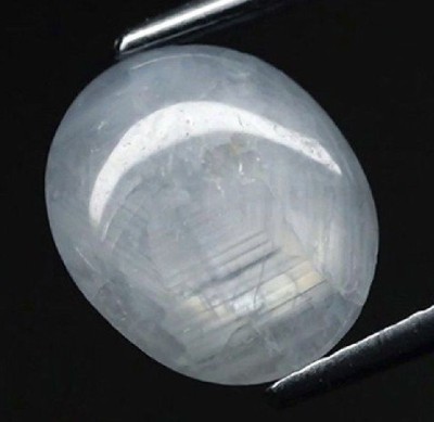 ~ &amp;gt;SAFIR NATURAL GRI-ALBASTRU - NETRATAT-3,85 ct. Certificat de Autenticitate ! foto