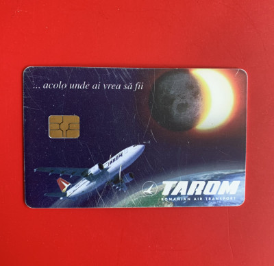 Cartela telefonică de colecție-Tarom foto