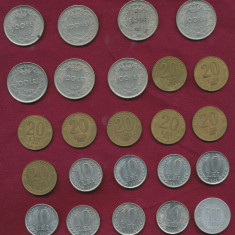 126 monede România - Dubluri.
