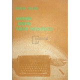 Ileana Dalea - Amintiri despre Tudor Musatescu (Editia: 1988)