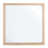 Cumpara ieftin Oglinda decorativa perete rama lemn natur Tiziano 52x5x52 cm