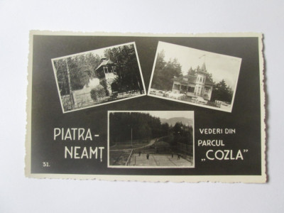 Carte postala foto necirculata anii 30:Piatra Neamt,parcul,,Cozla&amp;#039;&amp;#039; ed.V.Ionescu foto