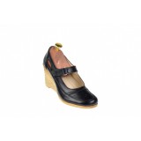 Cumpara ieftin Oferta marimea 39 - Pantofi dama, cu platforma, din piele naturala - LP9154NBOX