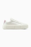 Converse teniși de piele Chuck Taylor All Star Cruise culoarea alb, A15816C