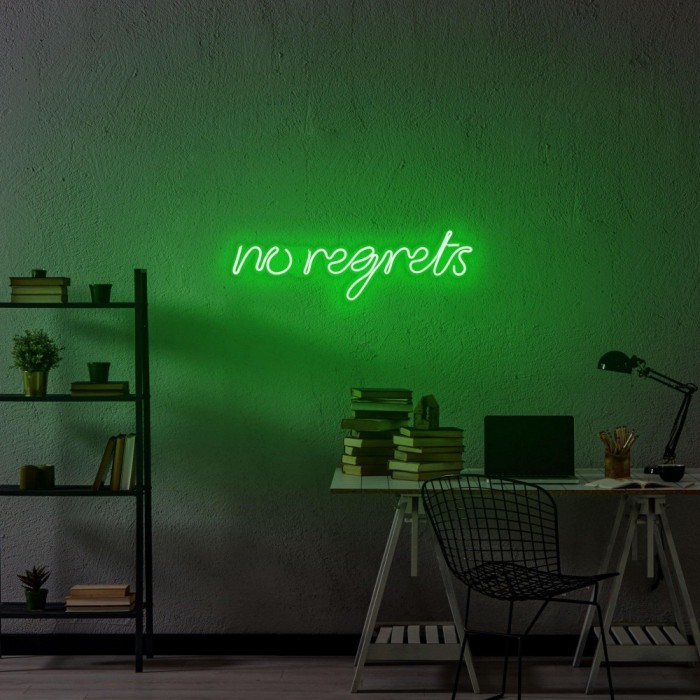 Aplica de Perete Neon No Regrets