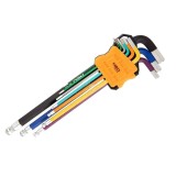 Set 9 chei imbus sferic NEO TOOLS, HEX 1.5-10 mm, cod coloristic