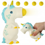 Pistol unicorn squishy cu bile de spuma, Oem