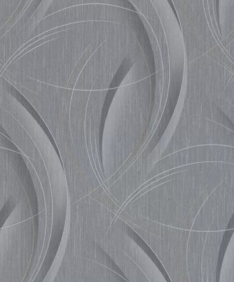 Tapet modern cu linii curbate extralavabil,gri,GMK 3 10218-10 foto