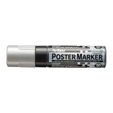 Marker pentru poster ARTLINE, corp plastic, varf tesit 20mm - argintiu