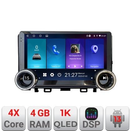 Navigatie Kia Stonic 2016-2020 Edotec 4+64 10.5 inch Incell 1K android Wifi 5Ghz gps internet Kit-Stonic CarStore Technology