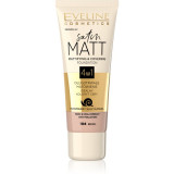 Eveline Cosmetics Satin Matt machiaj cu efect matifiant extract de melc culoare 104 Beige 30 ml