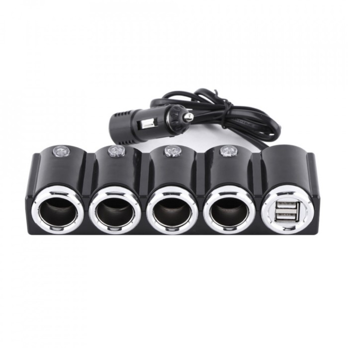 INCARCATOR AUTO PNI LIGHTER 04 CU 4 IESIRI BRICHETA 12V/24V SI 2 IESIRI USB