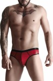 Bikini Barbati Stil Brazilian, Piele Ecologica, Rosu, M, REGNES FETISH PLANET