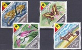 DB1 Ghana 1967 Anul Turismului Fauna Pasari Fluturi 4 v. MNH