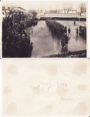 Buzau-Piata Sf. Ingeri . Parada militara germana -militara WWI, WK1 foto