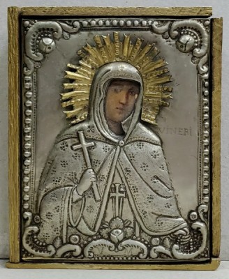 Sfanta Vineri, Icoana cu Ferecatura Argintata, cca. 1900 foto