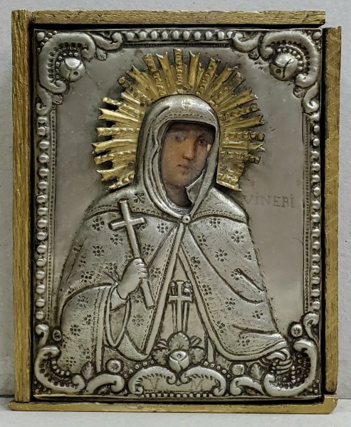 Sfanta Vineri, Icoana cu Ferecatura Argintata, cca. 1900