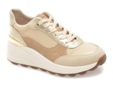 Cumpara ieftin Pantofi sport GEOX bej, D65WAB, din material textil si piele naturala