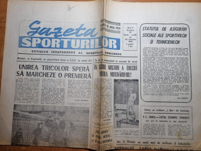 gazeta sporturilor 25 ianuarie 1990-volei unirea tricolor,gica hagi foto