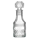 Sticla transparenta cu model reliefat romburi, 100ml, CMCLASS