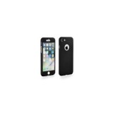 Husa 360 Plastic Neagra + Sticla Temperata Samsung Galaxy A3 (2017) A320