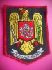 HOPCT EMBLEMA POMPIERI-AUDACIA ET DEVOTIO-CURAJ DEVOTAMENT-D=88/66 MM-TEXTIL