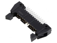 Conector IDC soclu tată 24 PIN cu ejector scurt THT foto