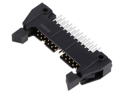 Conector IDC soclu tată 24 PIN cu ejector scurt THT foto
