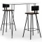 Gossi set mobilier de bar, 3 piese, alb