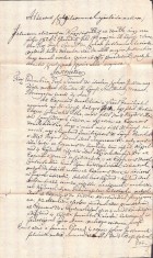 A3081N Scrisoare adresata unui judecator din comitatul Solnocul Interior, Transilvania, 1826, in spe?a unui nobil, sigiliu in ceara ro?ie, maghiara foto