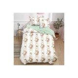 Cumpara ieftin Lenjerie de Pat Bumbac Finet, 1 persoana , cearsaf cu elastic - SIPRT60-27