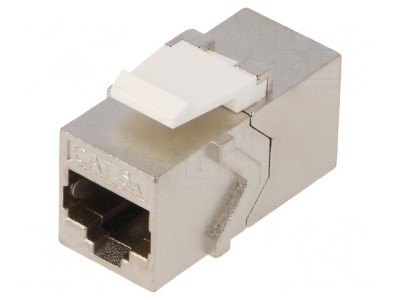 Adaptor Soclu PIN 8 Cat 6a Ecranat Keystone PoE Metalic foto