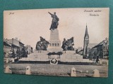 carte postala ARAD ,anii 1900 , statuia lui KOSSUTH SZABOR, Imperiul Austro Ungar