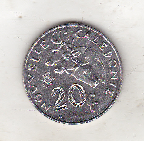 bnk mnd Noua Caledonie 20 franci 2004 unc