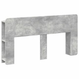 vidaXL Tablă de pat cu sertar cu depozitare Gri Beton Lemn prelucrat 8001213