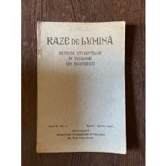 Raze de lumina. Revista studentilor in teologie din Bucuresti Anul II Nr. 2 Martie-Aprilie 1930