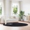 vidaXL Covor shaggy cu pom &icirc;nalt, NAVARRA, negru, 240x240cm, poliester 4102926