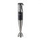 Blender de mana Heinner, 1000 W, viteza variabila, vas 700 ml, accesorii incluse, Negru/Argintiu
