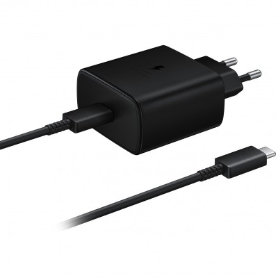 Incarcator Retea Samsung Galaxy Note10+ 5G, Fast Charge, 1 X USB-Type-C, 45W, Negru EP-TA845XBEGWW foto