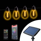 Lumina solara inteligenta - 25 LED-uri albe - temperatura de culoare reglabila - 13,6 m - bluetooth Best CarHome, Oem