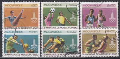Mozambic 1980 - Jocurile Olimpice - Moscova, Stampilat foto