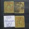 1884-Franta-Alegorii-Tip II-dant.-varietati-stampilat