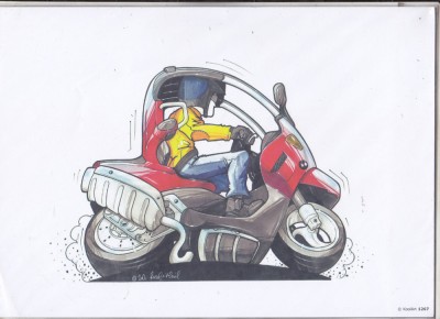 bnk div Scuter BMW - afis / poster / print - KoolArt 1267 foto