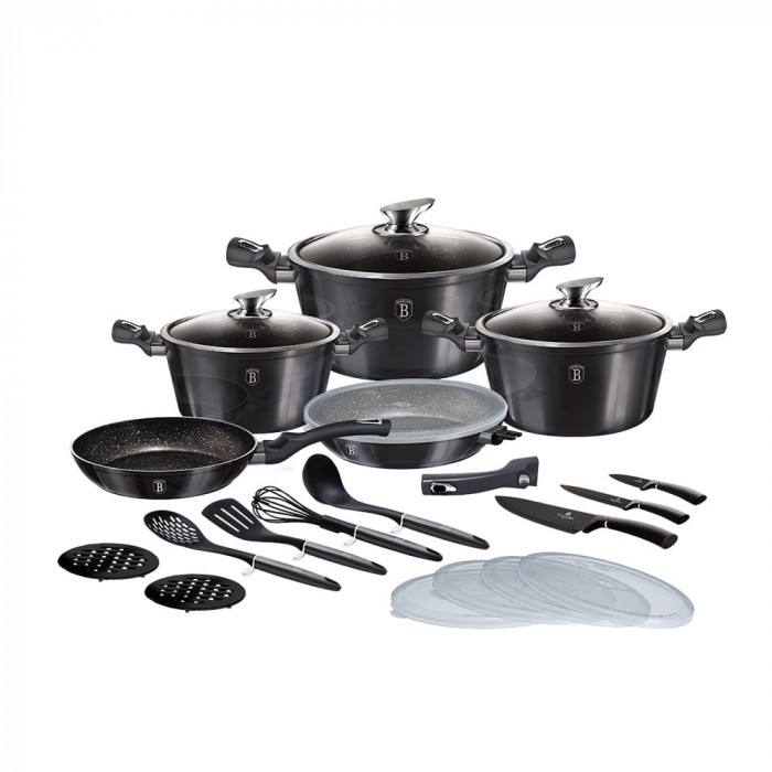 Set oale marmorate 22 piese Carbon Pro Berlinger Haus BH 7181