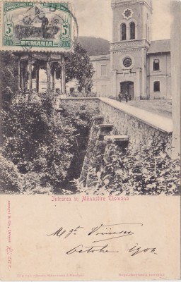 CP Tismana Intrarea in Manastire Monastire ND(1906) foto