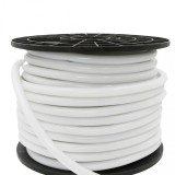 Furtun LED Neon Flex Rotund 220V, 8W/m, Alb Rece 6000K, IP65, 1m - Decor Craciun, Gradina, Terasa