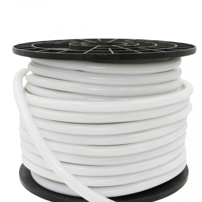 Furtun LED Neon Flex Rotund 220V, 8W/m, Lumina Alb Rece 6000K foto