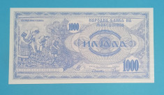 Macedonia 1.000 Denari 1992 &amp;#039;Recolta Tutun&amp;#039; UNC serie: 9133637 foto
